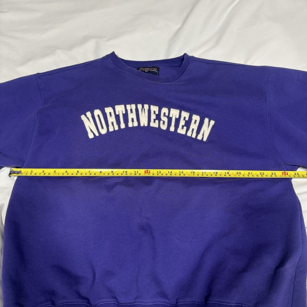 Northwestern University Vintage JanSport Embroidered Sweatshirt Men's Size Large - Picture 5 of 9
